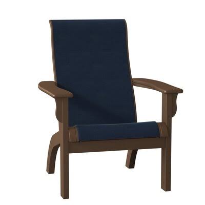 Navy Plastic Folding Adirondack Chair S91659