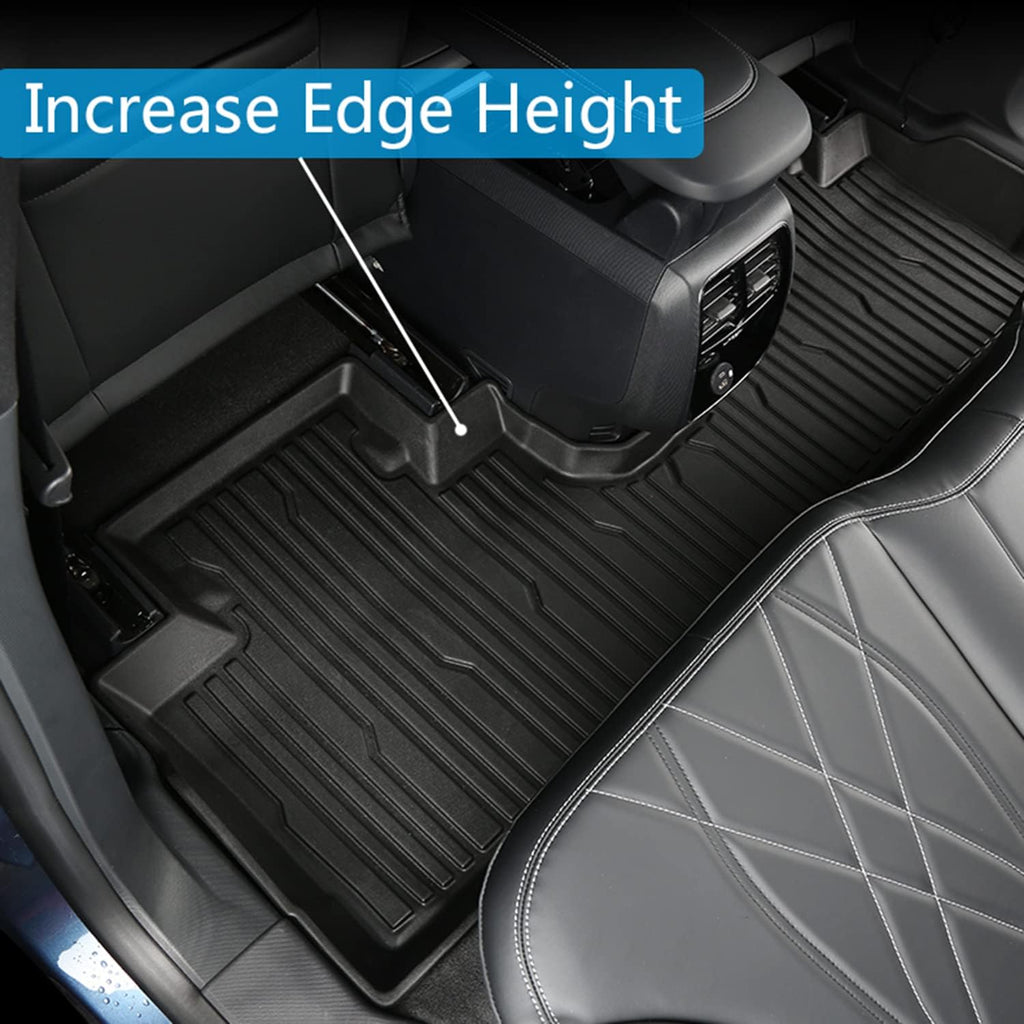 Black All-Weather Floor Mats Full Set Liners N62581
