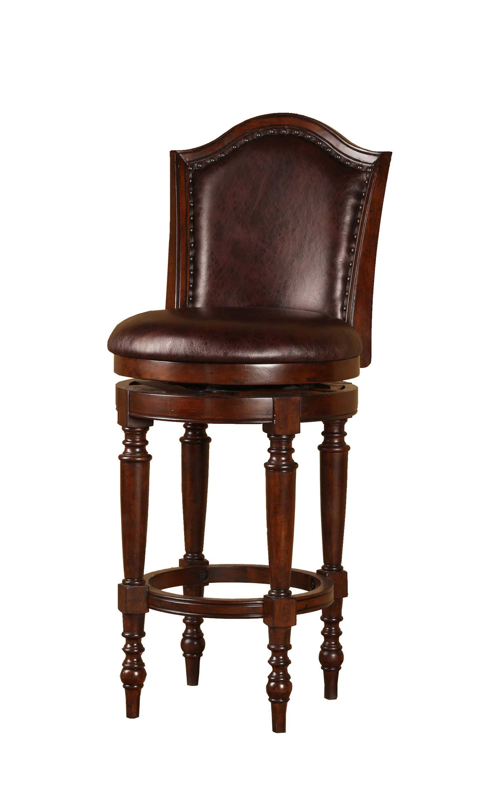 Brown Cherry Swivel Counter Stool H881909
