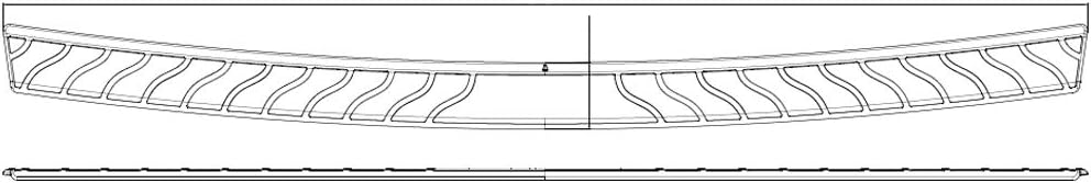 Rear Bumper Protector Pack of 2 I1627