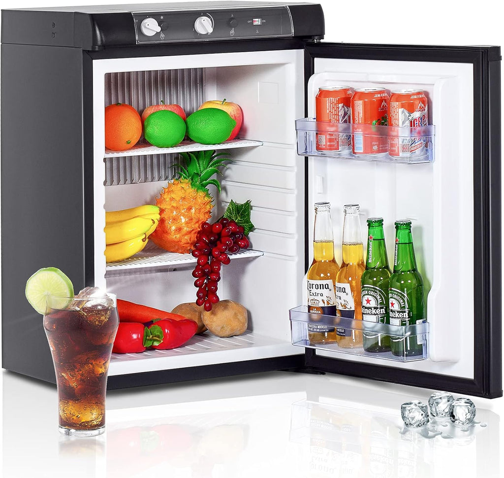Black Propane Refrigerator 3 Way 1.4 Cu.Ft E58721