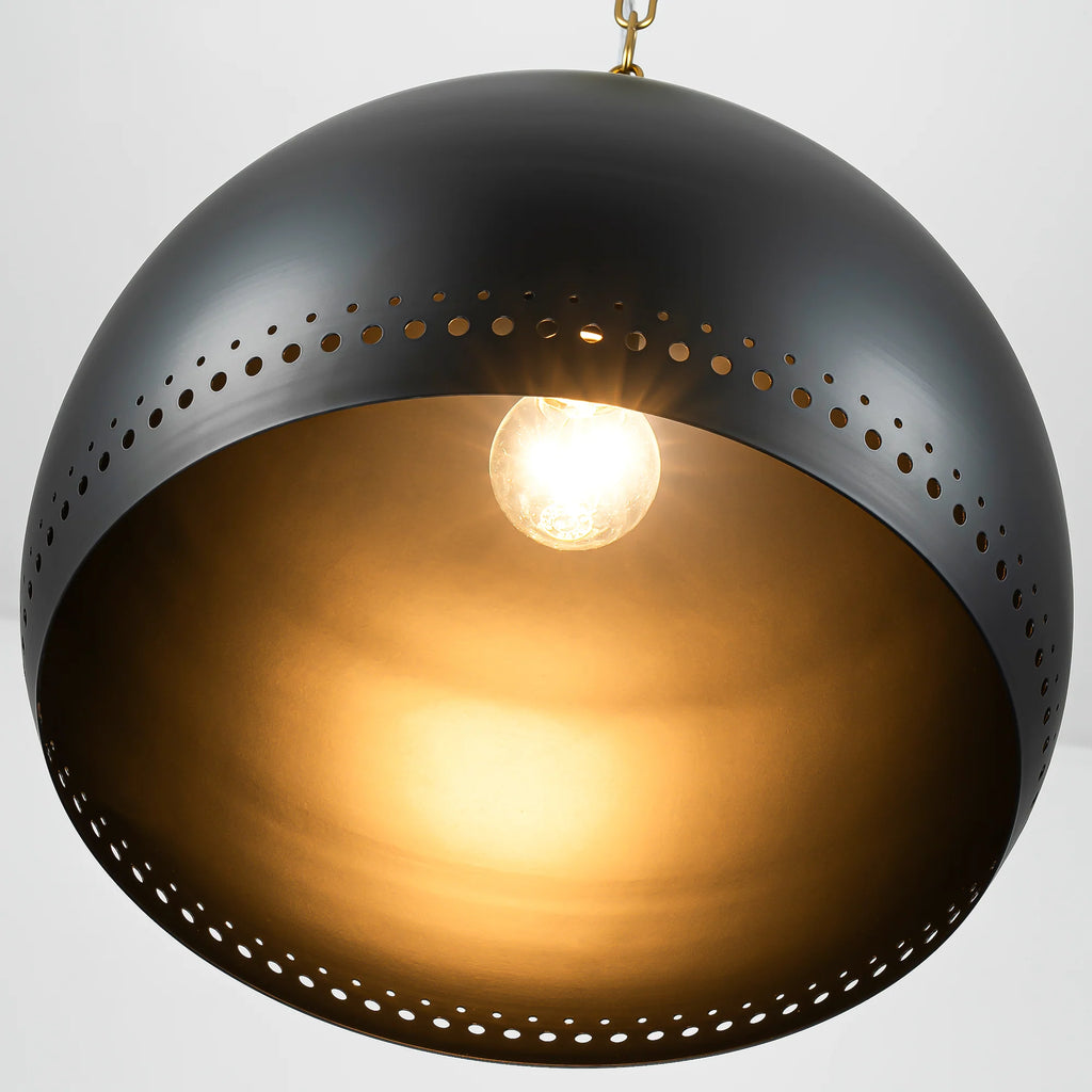 1-Light Dimmable Dome Kitchen Island Pendant C7508