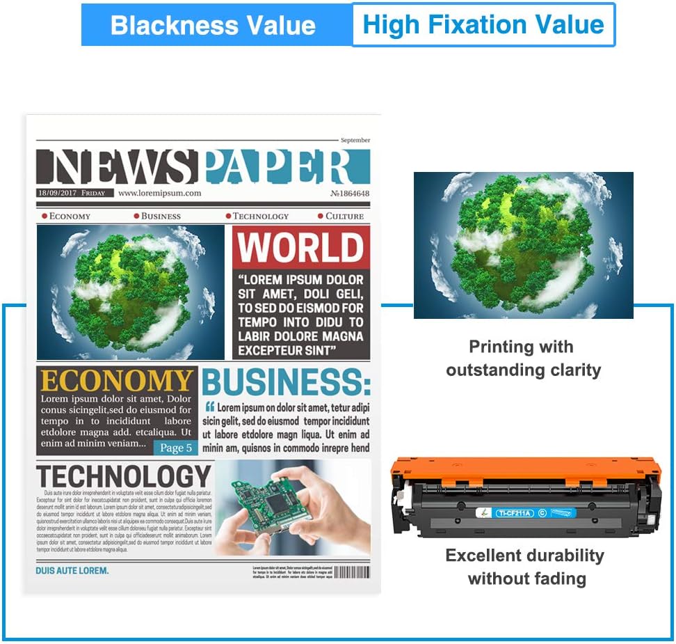 Black Cyan Yellow Magenta 5-Pack Toner Cartridge K106