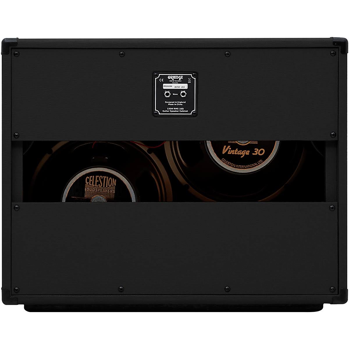 Black 2x12 Open Back Guitar Speaker Cabinet Y7415