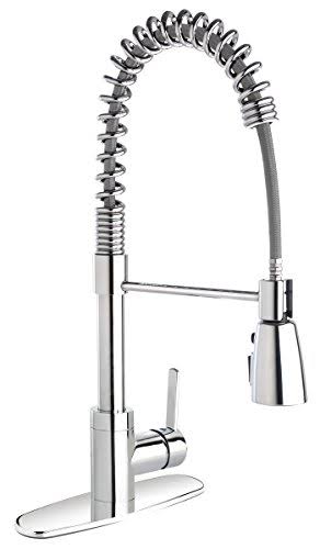 Chrome Double Strainer Kitchen Kit with Commercial Style Faucet U3480