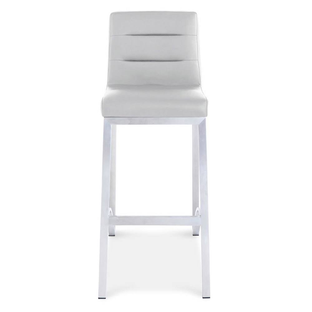 Grey Bar Stool with Metal Base N685737