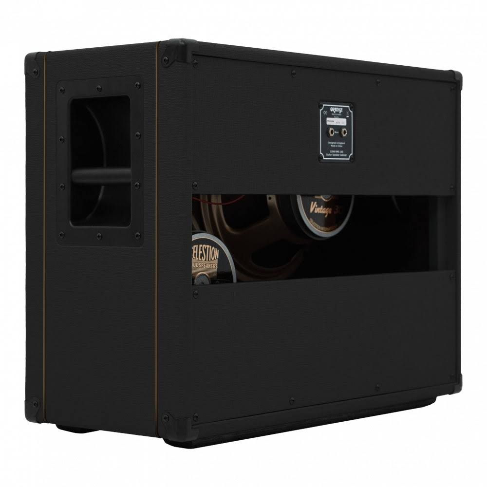 Black 2x12 Open Back Guitar Speaker Cabinet Y7415