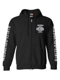 Black Full-Zippered Sweatshirt A225811