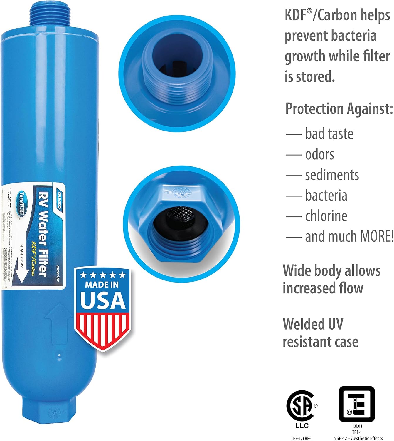 4-Pack Inline RV Water Filter A89002
