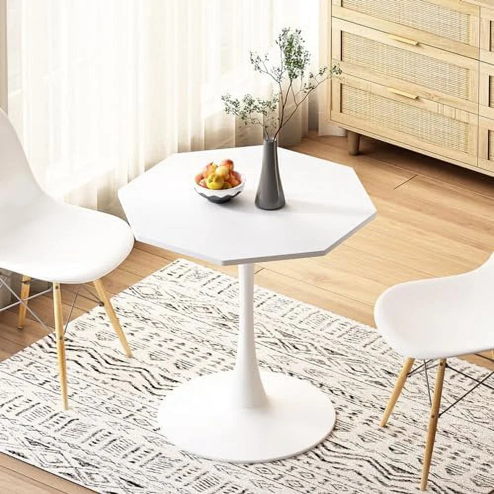 Octagonal Dining Table with MDF Table Top Metal Base B33294