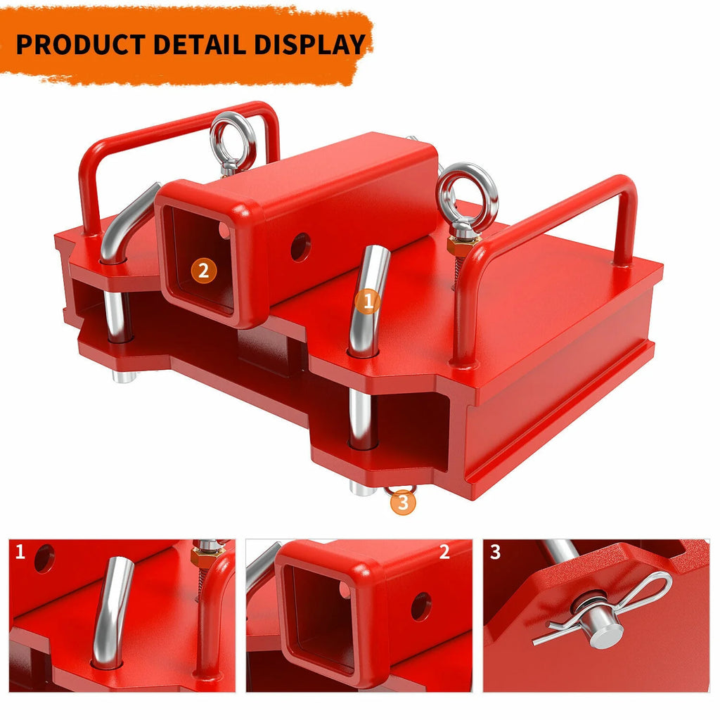 2'' Forklift Trailer Hitch Receiver Tow Hitch V640723