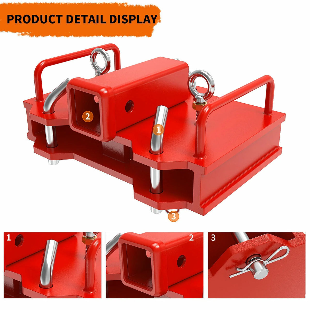 2'' Forklift Trailer Hitch Receiver Tow Hitch V640723
