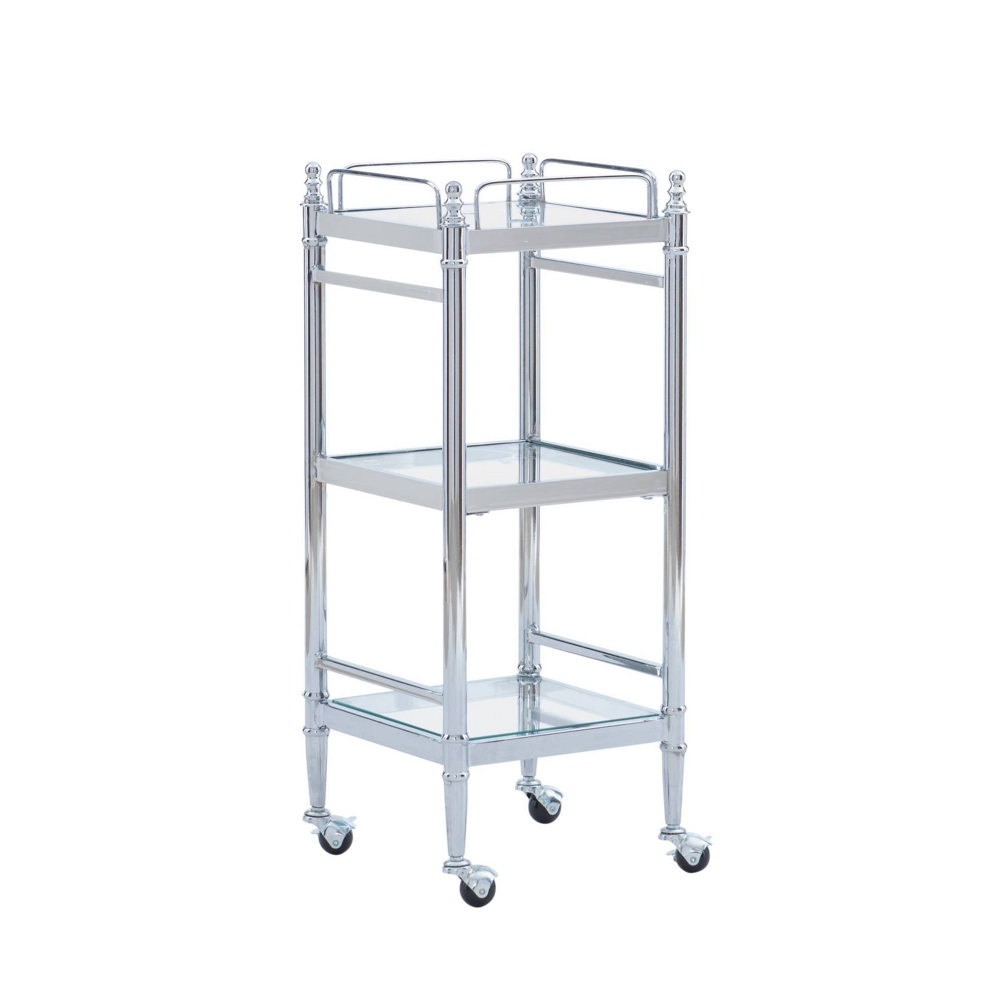 Chrome and Glass Cart G2176