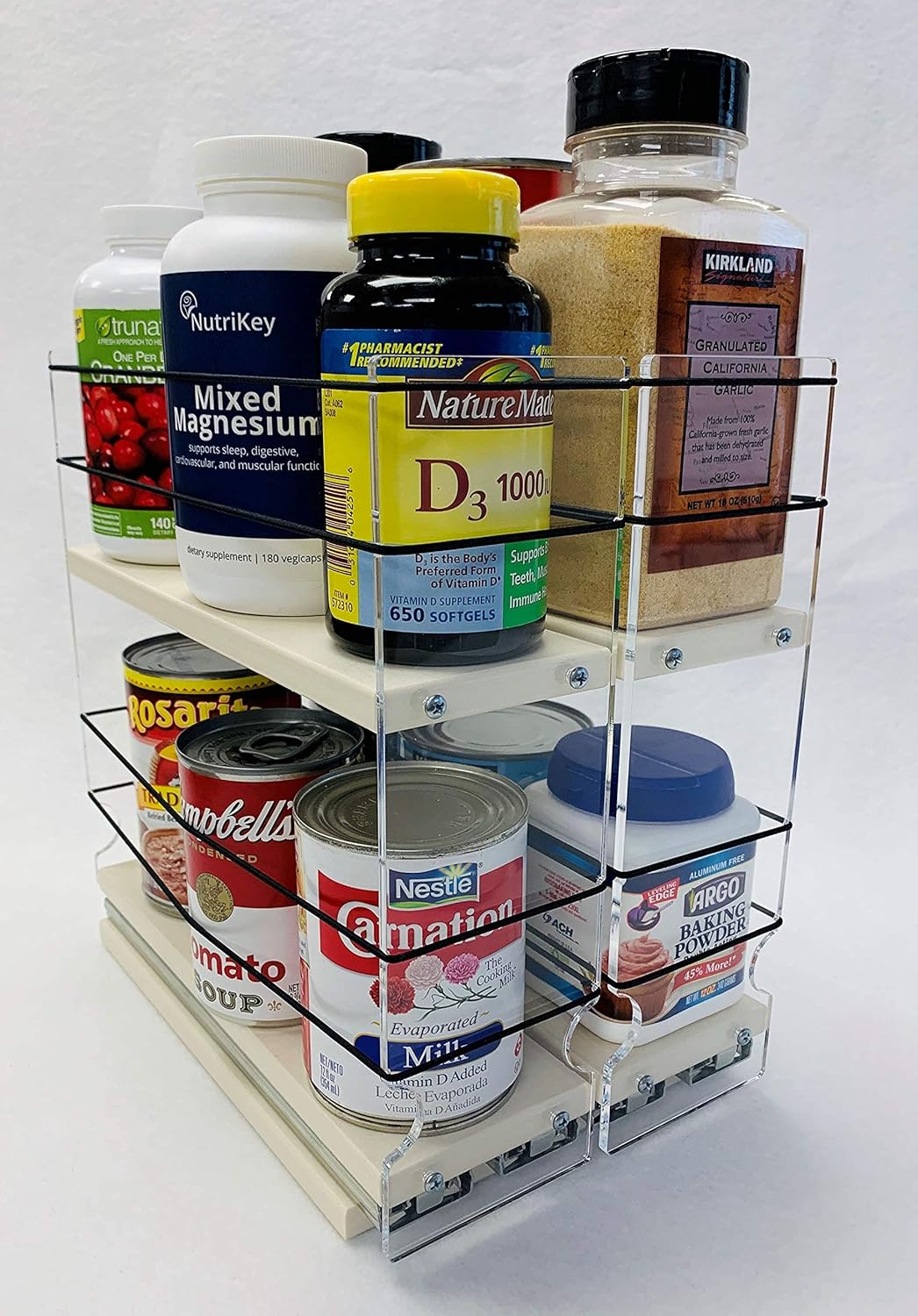 Two-Tiered Spice Organizer for Large Containers Z448
