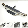 Chrome Towing Hitch Step Bar Drop Step 2" Receiver Round End Rear Bumper Guard A98172