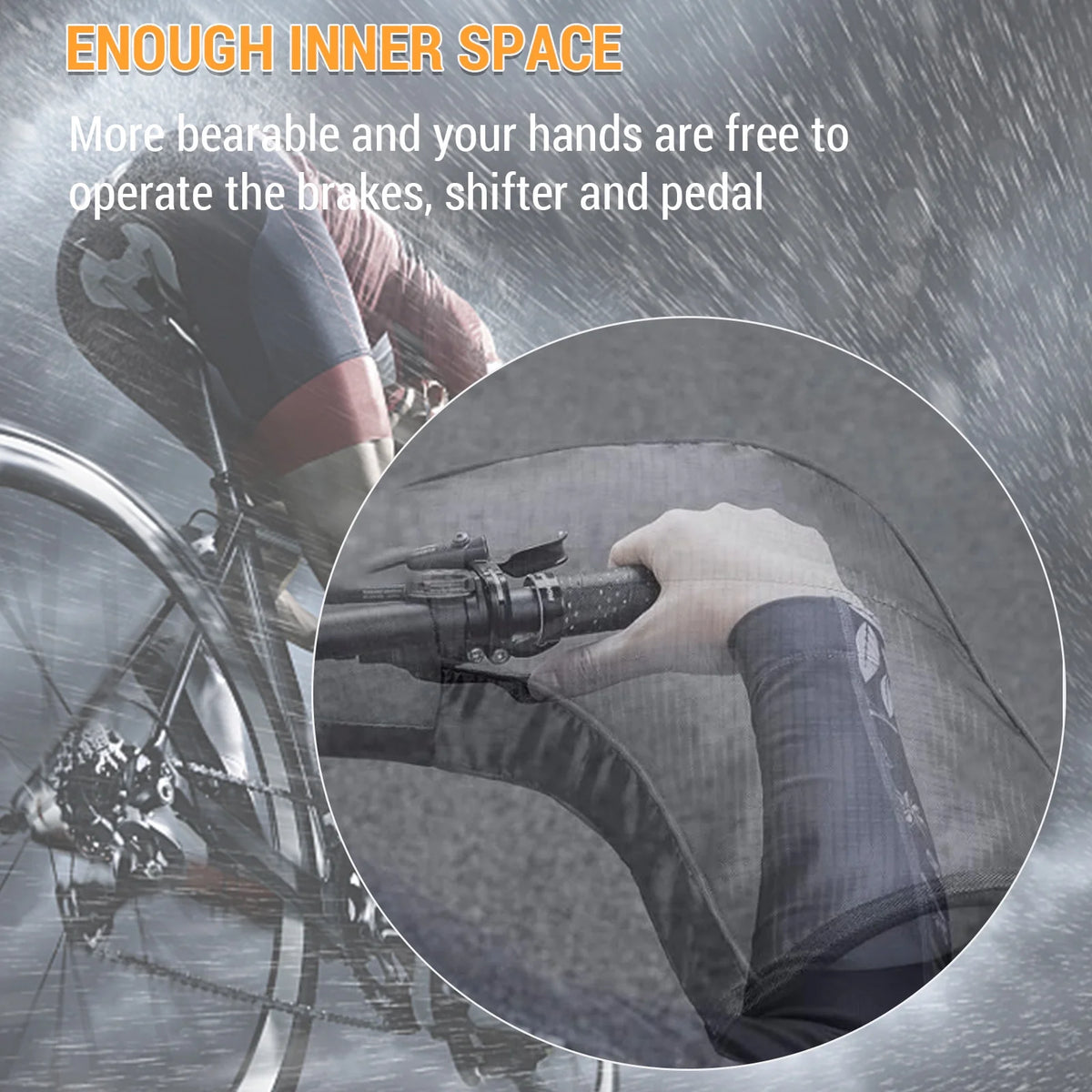 Windproof Waterproof Winter Bike Handlebar Mittens N210