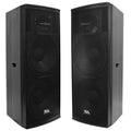Pair of Dual 15x22 Full Range 2-Way Loudspeaker Cabinets E4701