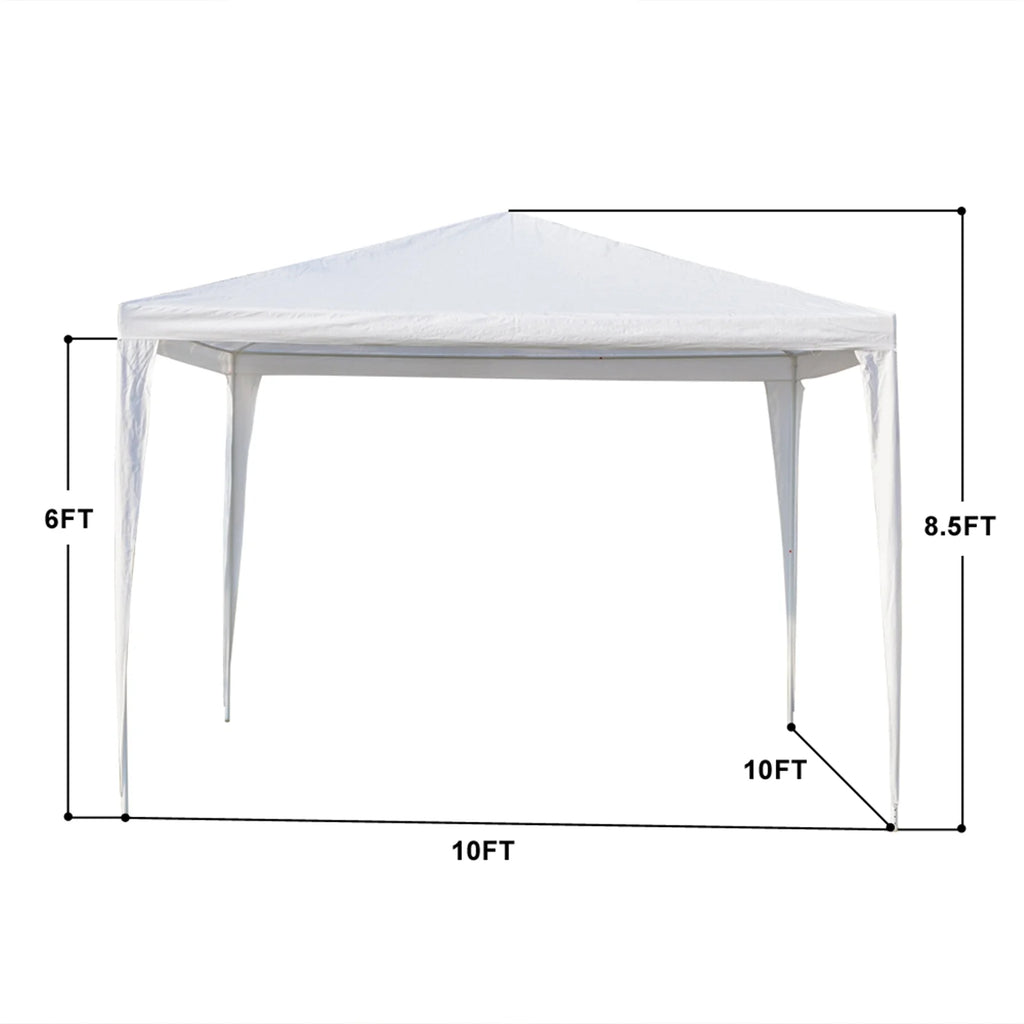 White Three Sides Waterproof Tent with Spiral Tubes Y658