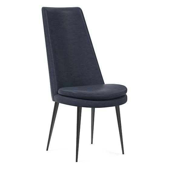 Saddle Leather High Back Dining Chair L75315