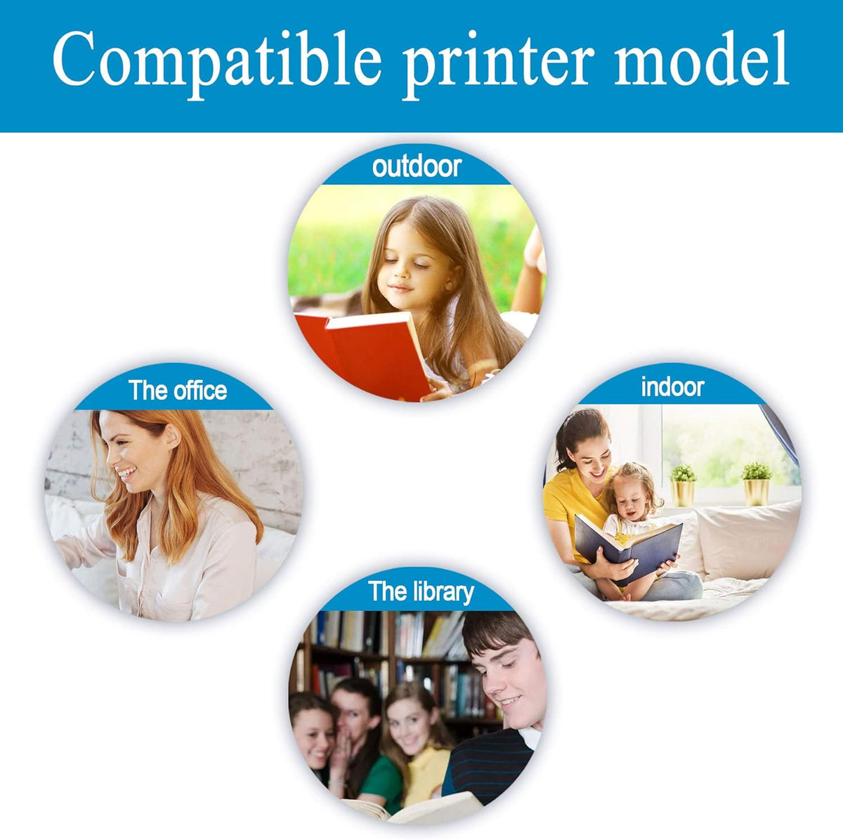 Black Toner Cartridge 36A Replacement for HP Printer J5570