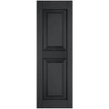 Black Raised Panel Shutters Pair I980303