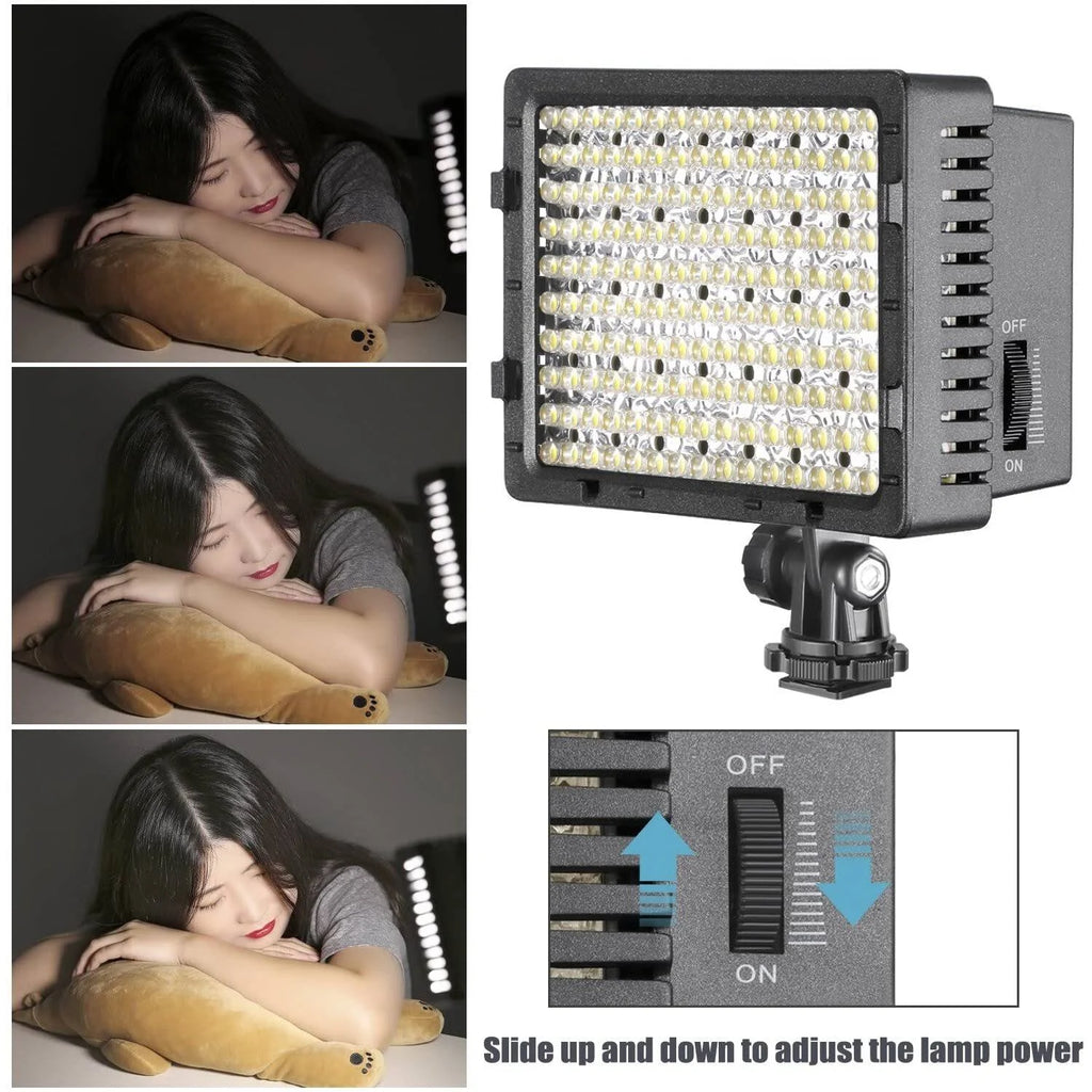 160 LED Light Kit Dimmable Panel Video Kit (2-Pack) L33015