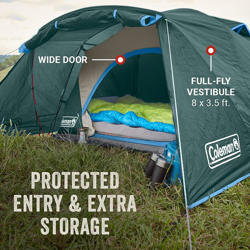 2/4/6 Person Weatherproof Camping Tent with Rainfly and Carry Bag P123401