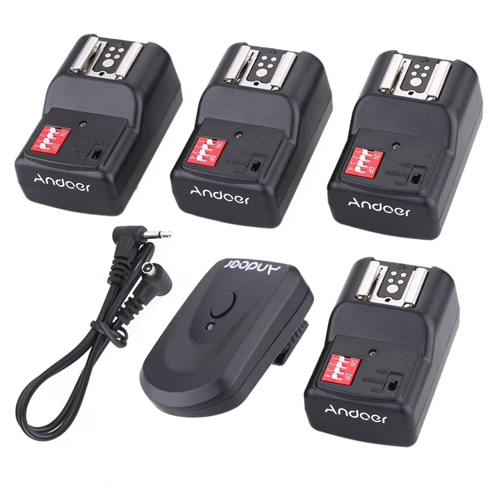 Wireless Remote Flash Trigger Set with 4 Receivers L603