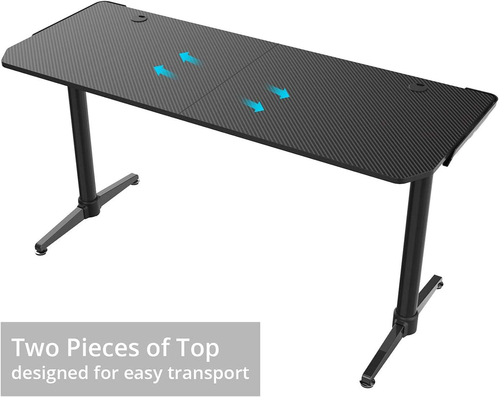 Carbon Fiber Texture Surface Computer Gaming Desk V50971