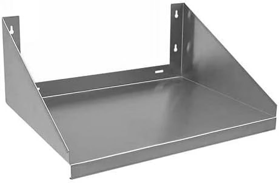 NSF Wall-Mounted Microwave Shelf, 24" W x 24" D, 175 Lb. Weight Capacity Q105776