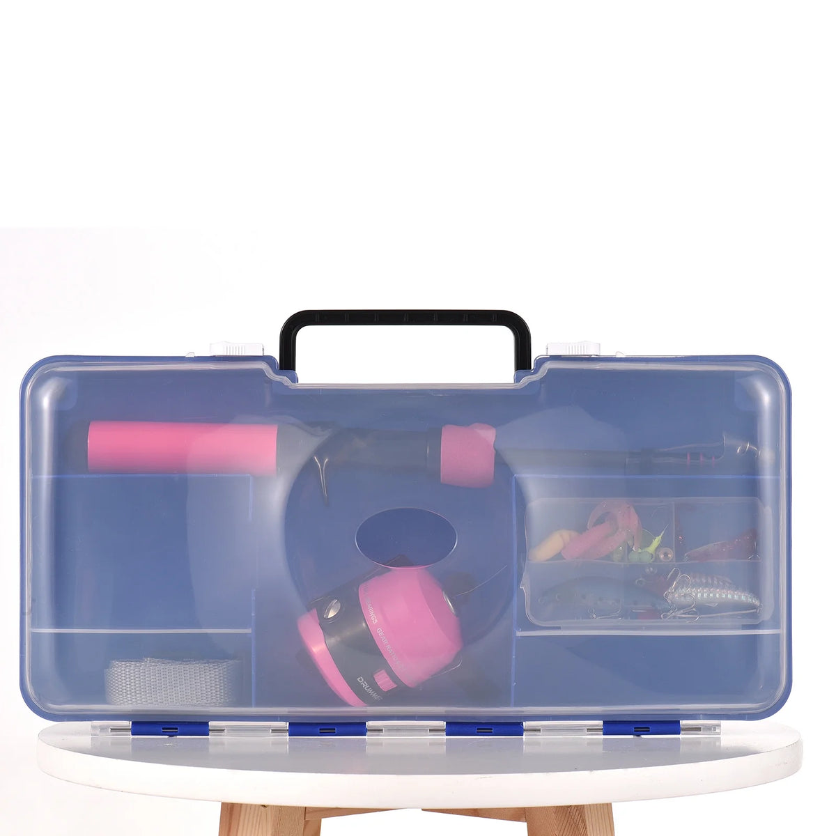 Fishing Pole and Reel Set with Tackle Box Q798