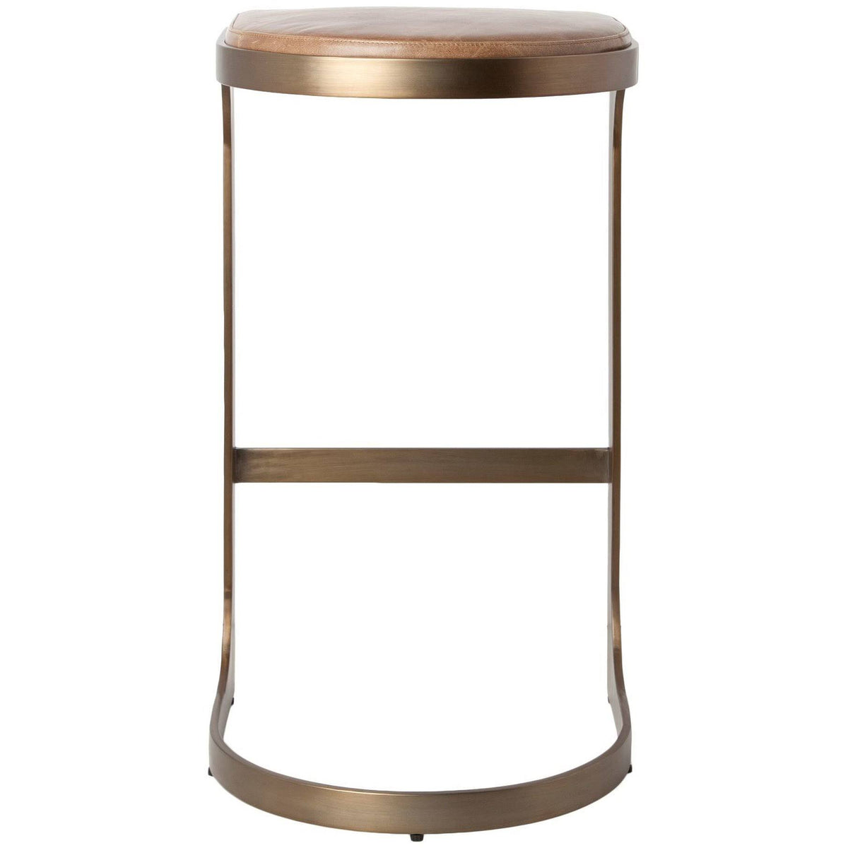 Brown Metal Bar Stool E564384