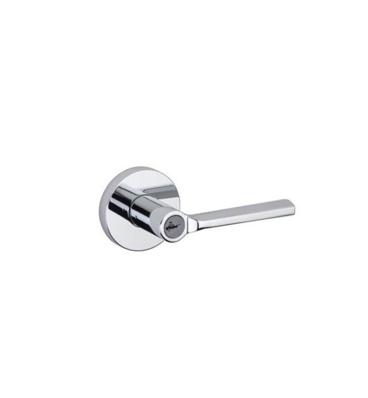 Satin Nickel Keyed Entry Door Lever Q7414