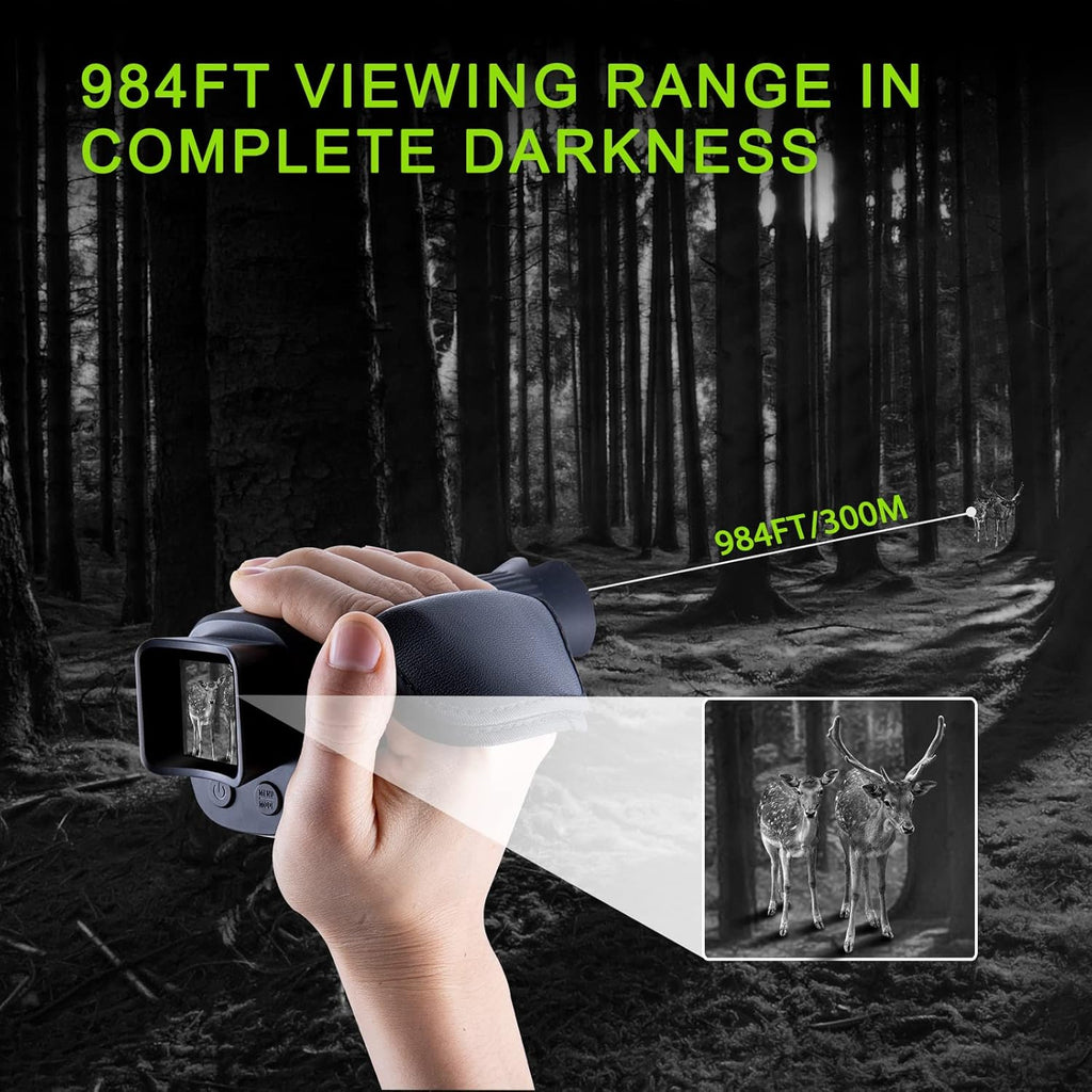 Digital Night Vision Monocular with 32 GB Micro SD Card Z1846
