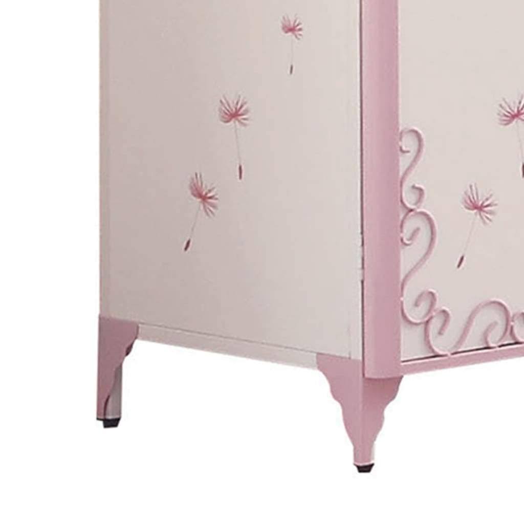 White & Light Purple Armoire P931