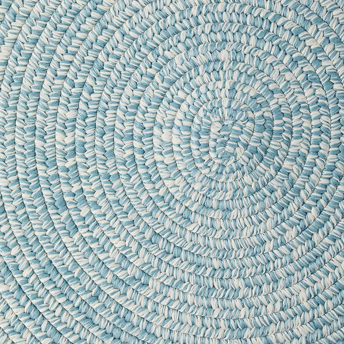 Federal Blue 9 ft Round Braided Rug G240