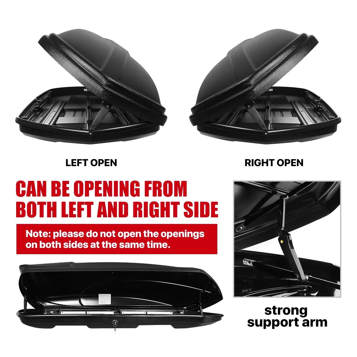 Universal SUV Roof Top Cargo Storage Box with Keys J743