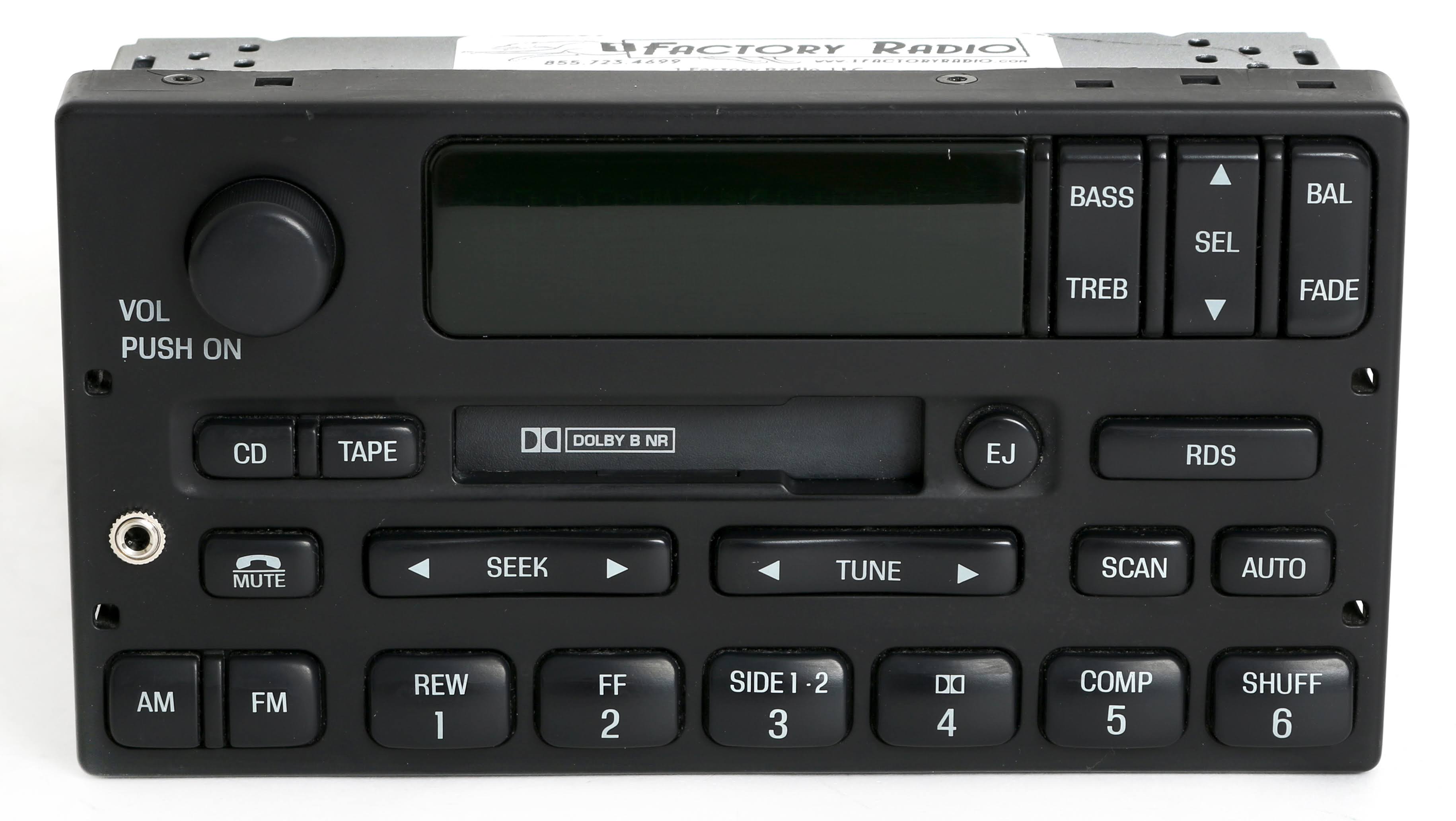 Black Am/Fm Radio Cassette Player O876