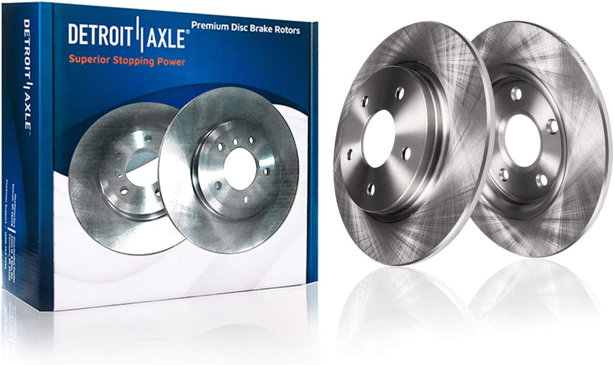 12.60" Front & Solid Rear Disc Rotors + Brake Pads 8pc Set I3662