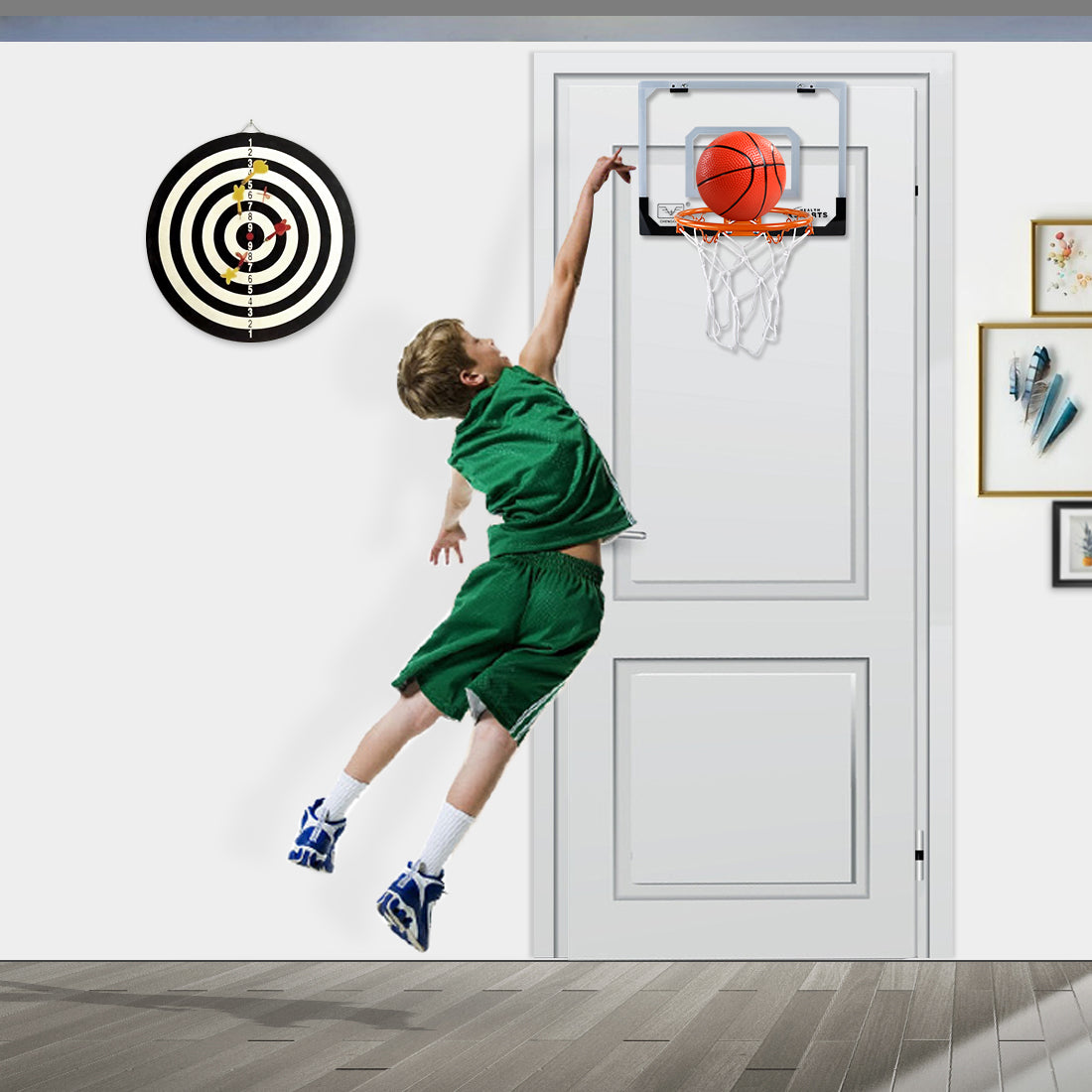 Mini Basketball Hoop Game Set with 3Pcs Balls G89082
