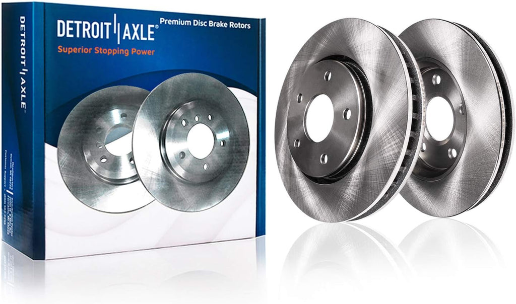 12.60" Front & Solid Rear Disc Rotors + Brake Pads 8pc Set I3662
