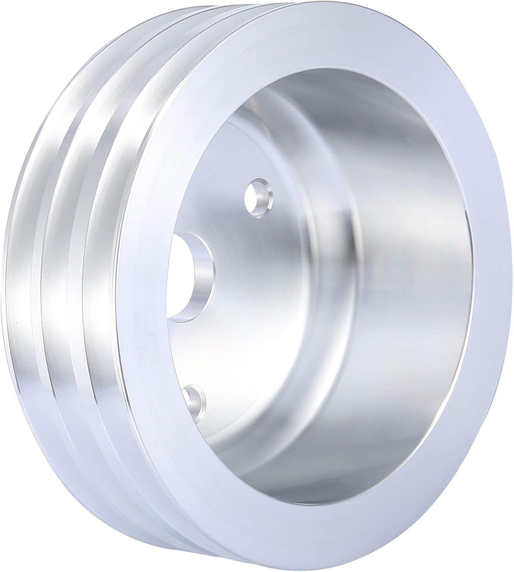 Crankshaft Pulley Triple Groove for Chevy SBC 350 Engine Pack of 2 H182