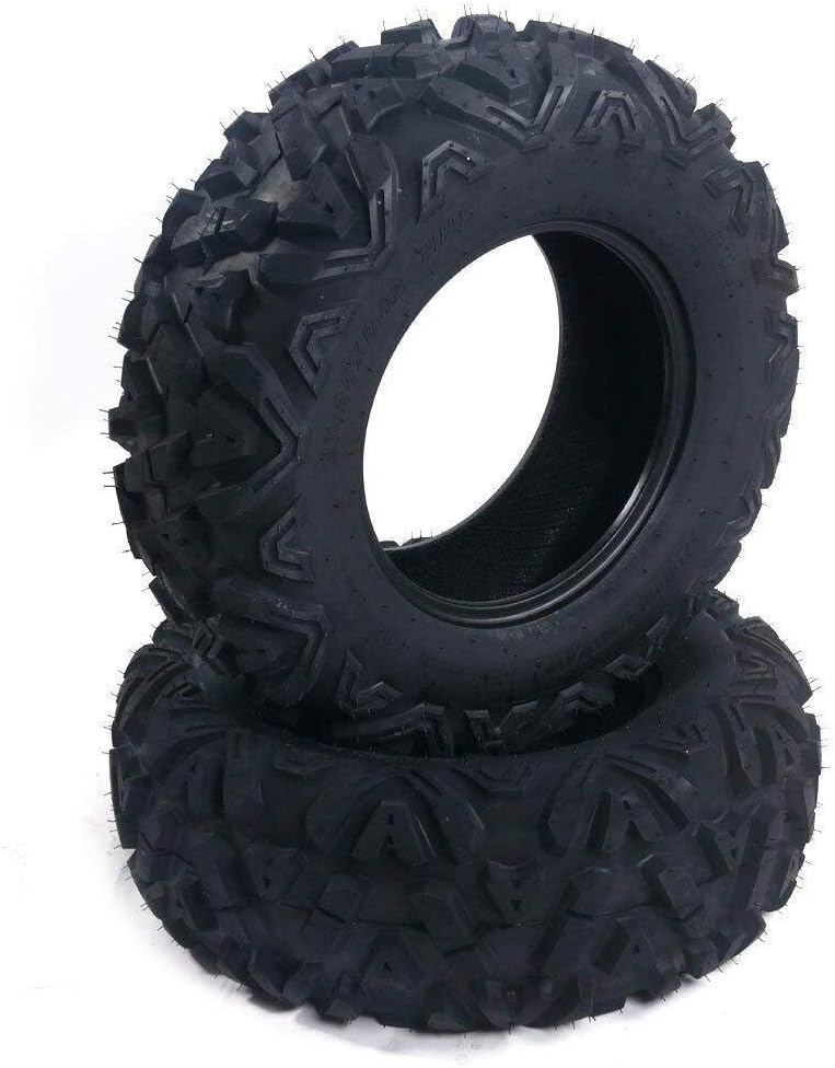 2 PCS All Terrain Tubeless ATV UTV Sports Tires 27x9-12 Front Left & Right 6PR E141233