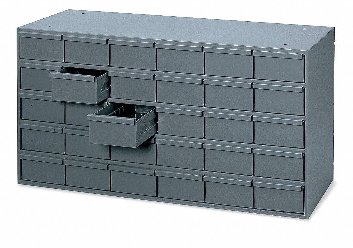 Gray Drawer Bin Cabinet U575911