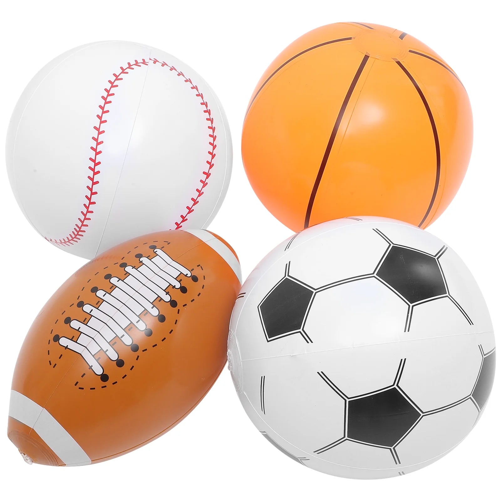 Inflatable Beach Ball Set of 4 Q34483