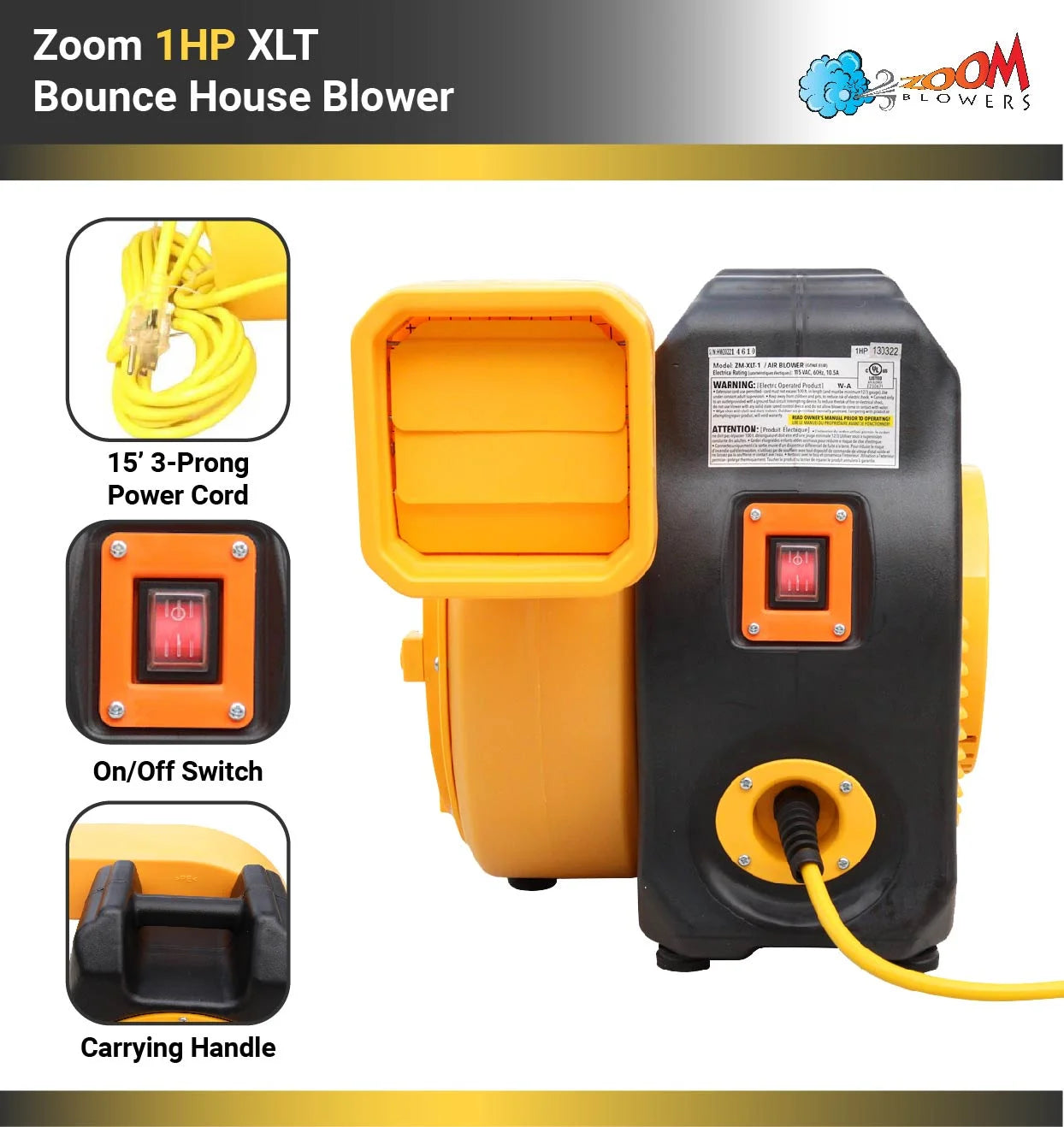 Commercial 1 HP Inflatable Bounce House Blower D73507