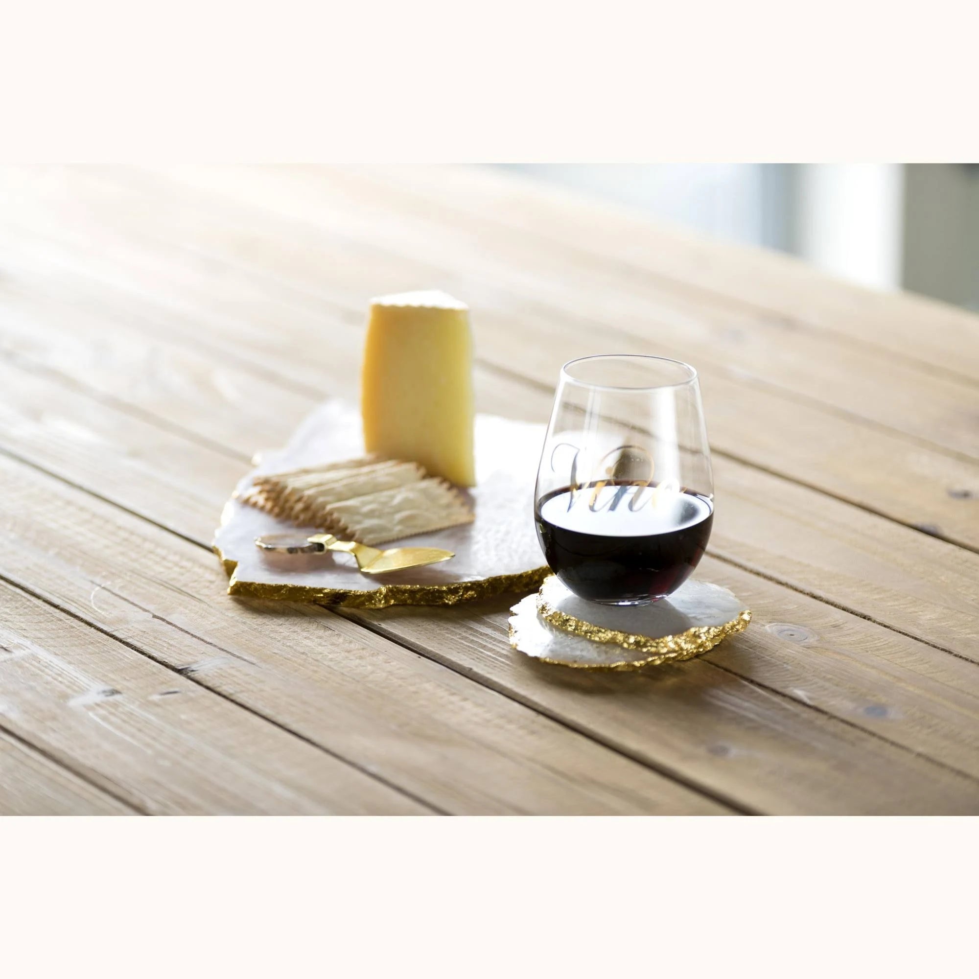 Set of 4 Agate Coasters B929
