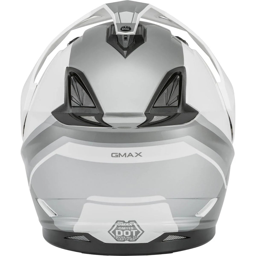 Matte Black/Grey Dual-Sport Helmet Q206