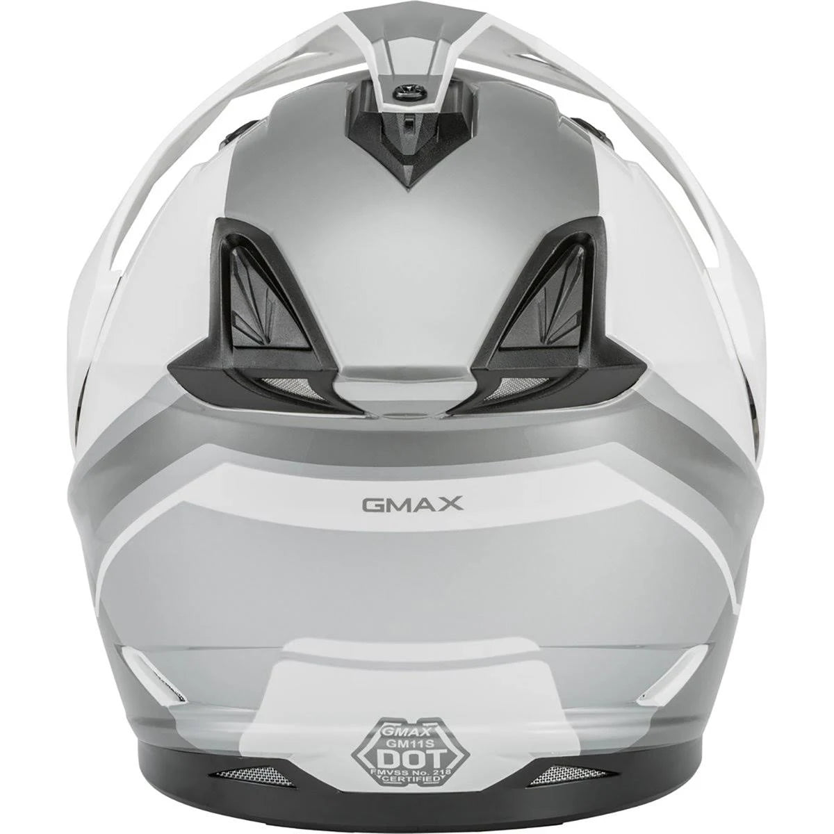 Matte Black/Grey Dual-Sport Helmet Q206