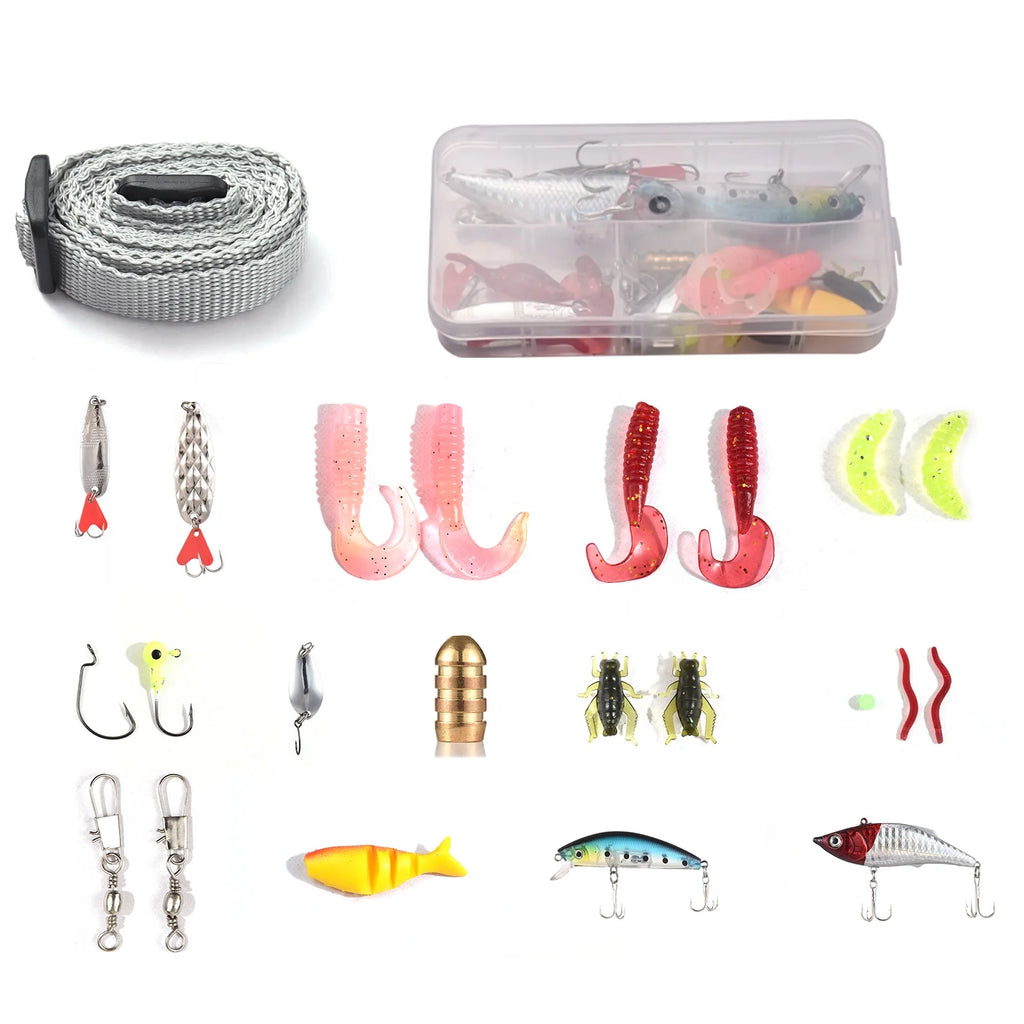 Fishing Pole and Reel Set with Tackle Box Q798